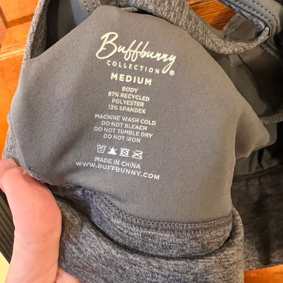 BuffBunny Heather Gray Sports Bra - Picture 3 of 3